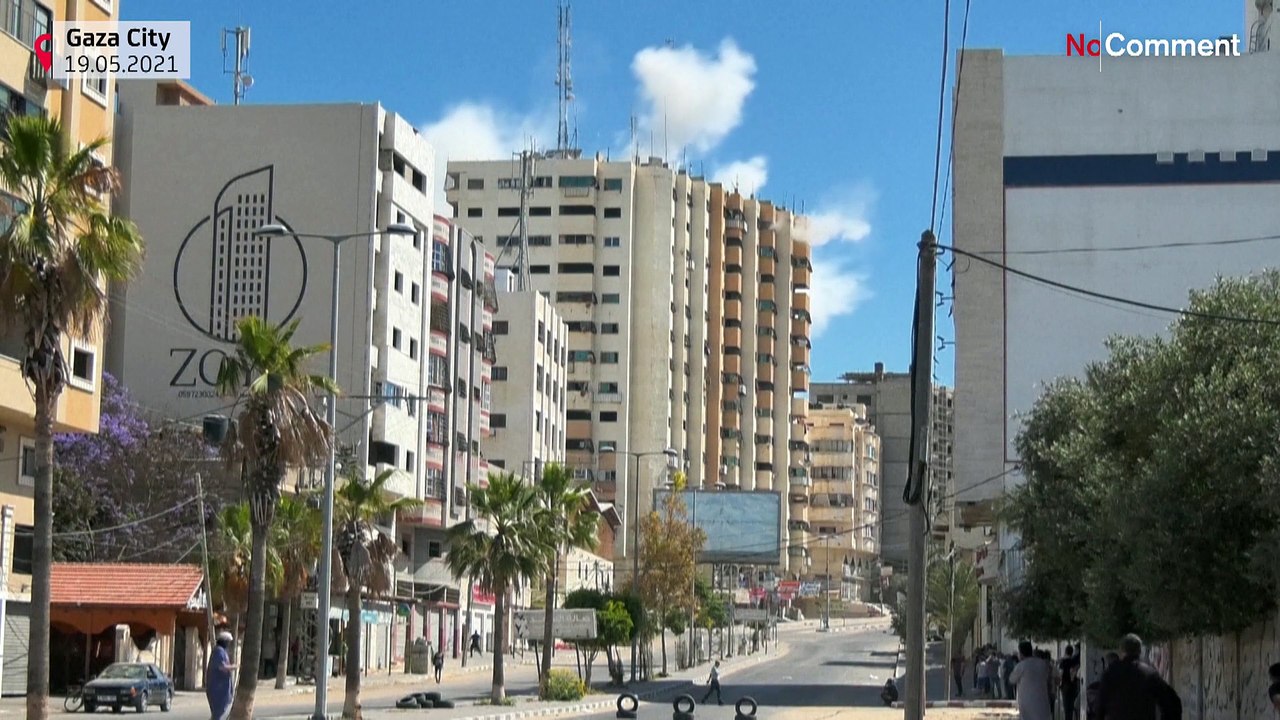 شاهد: قصف إسرائيلي على مبنى سكني في غزة