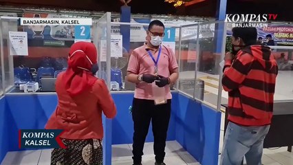 Pengawasan Arus Balik di Pelabuhan Trisakti, 9 Calon Penumpang Positif Hasil Tes GeNose
