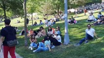 Maçka Parkı’nda korkutan görüntü, yüzlerce insan Maçka Parkı’na akın etti