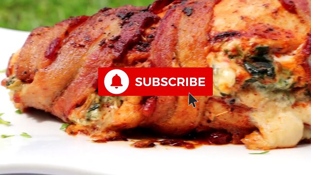Bacon Wrapped Stuffed Chicken Breast|Stuffed Chicken Breast Recipe