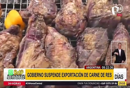 Argentina suspende exportación de carne de res por un mes