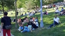 Maçka Parkı’nda korkutan görüntü: Binlerce kişi Maçka Parkı’na akın etti