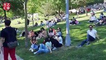 Maçka Parkı’nda korkutan görüntü: Binlerce kişi Maçka Parkı’na akın etti