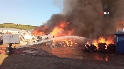 Son dakika 3. sayfa: Bursa'da geri dönüşüm tesisinde büyük yangın