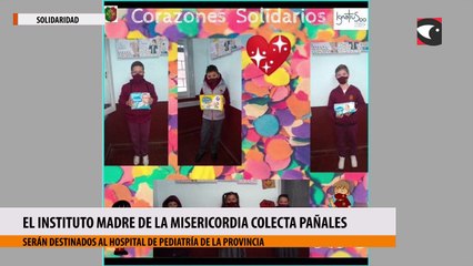El Instituto Madre de la Misericordia colecta pañales- completo
