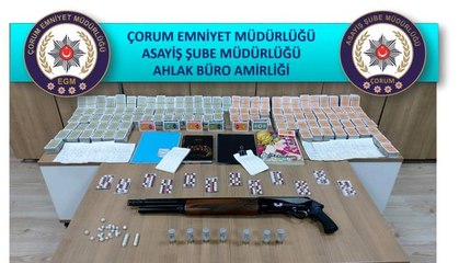 Çorum'da derneğe kumar baskını