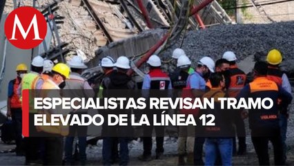 Expertos revisan tramo elevado de Línea 12 del Metro de CdMx