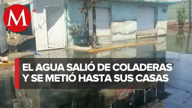 En Chalco, al menos 200 casas resultaron afectadas por inundaciones