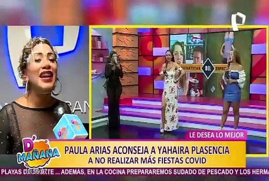 Paula Arias aconseja a Yahaira Plasencia por fiesta COVID