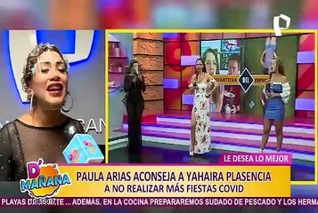 Paula Arias aconseja a Yahaira Plasencia por fiesta COVID