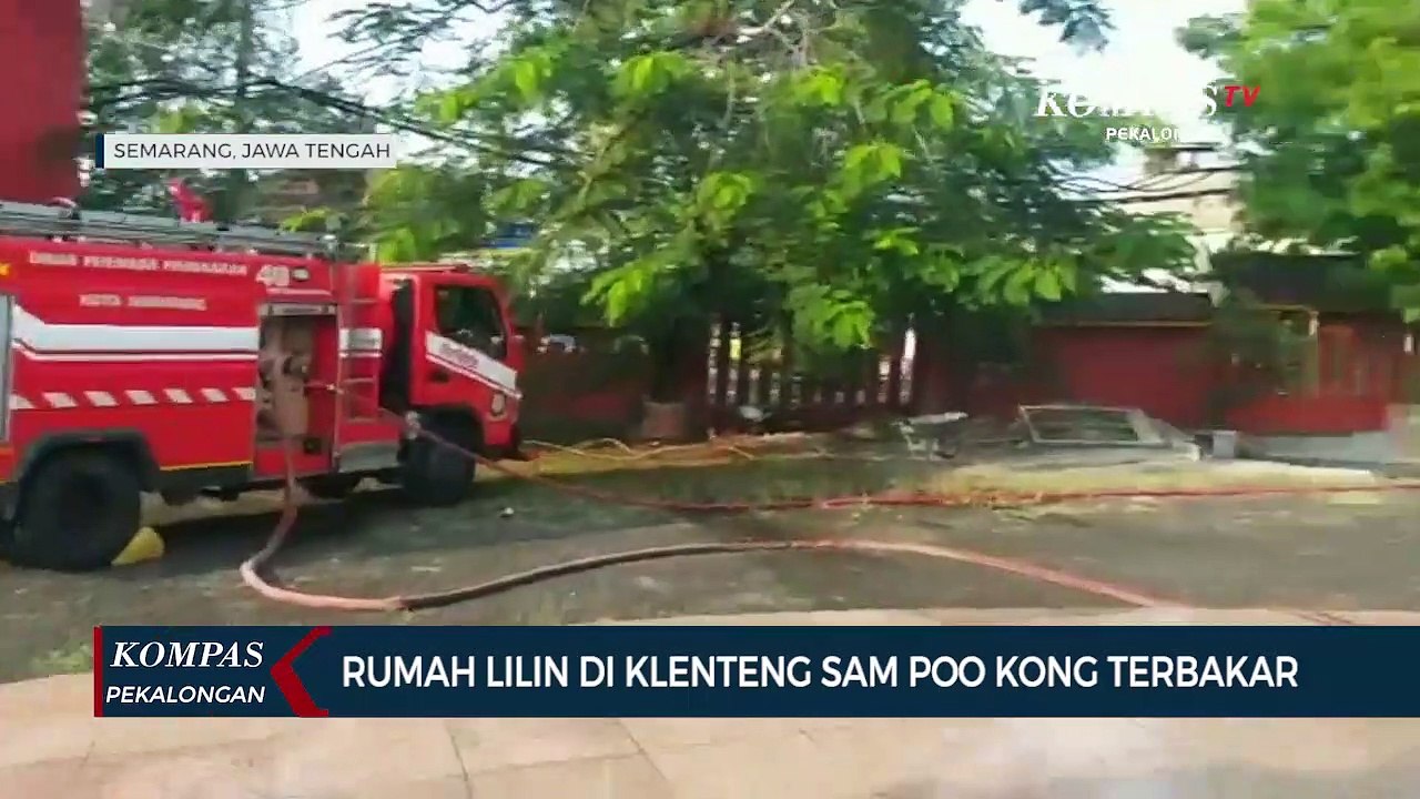 Rumah Lilin di Klenteng Sam Poo Kong Terbakar