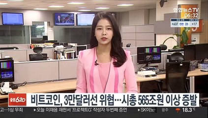 비트코인, 3만달러선 위협…시총 565조원 이상 증발