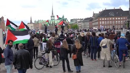 Eş zamanlı Filistin ve İsrail'e destek gösterileri düzenlendi