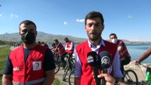BİTLİS - Türk Kızılay Bitlis Şubesi gönüllüleri bisiklet etkinliği düzenledi