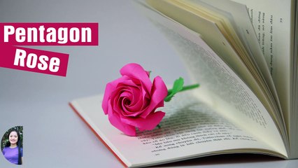  Origami Rose  - Pentagon Rose • Hoa Hồng •  Pentagone Rose (Naomiki Sato)