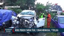 Kendaraan Pemudik Tabrak Trok Tronton di Tol Purbaleunyi, Satu Orang Tewas!