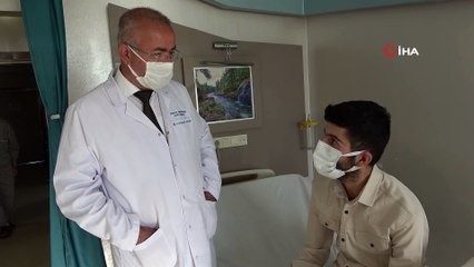 Ana atardamarı 9 santimetre genişliğinde olan genç ameliyatla sağlığına kavuştu