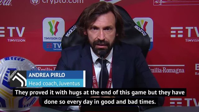 Pirlo insists Juve players are on his side after Coppa Italia success