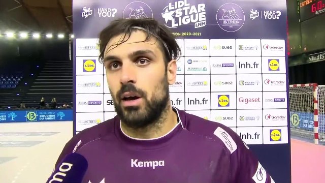 Le pivot d'Istres Provence Handball Andréa Parisini de retour de blessure