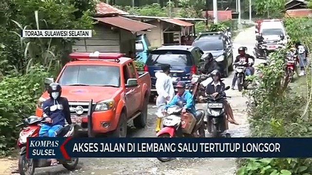 Intensitas Hujan Tinggi Membuat Tebing Longsor Di Toraja Utara