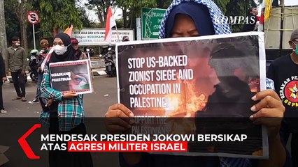 Demo Aksi Bela Palestina, Mahasiswa Hingga Buruh Desak Kokowi Lakukan Ini