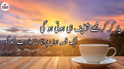 Yad kar kar Mujhe | Poetry Junction | Ishqia Shayari | HD Video