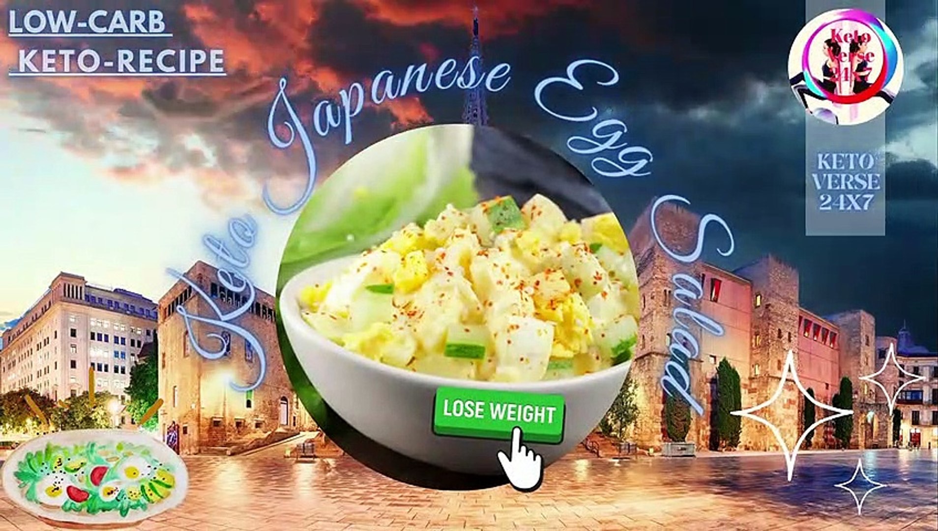 ⁣Keto Japanese Egg Salad, Master chef, weight loss recipe