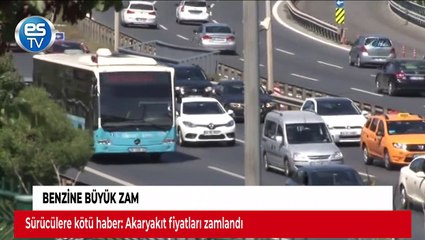 Benzine büyük zam