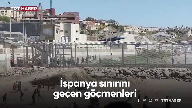 Ceuta'ya yüzerek geçmeye çalışan göçmen çocuğa polis engeli