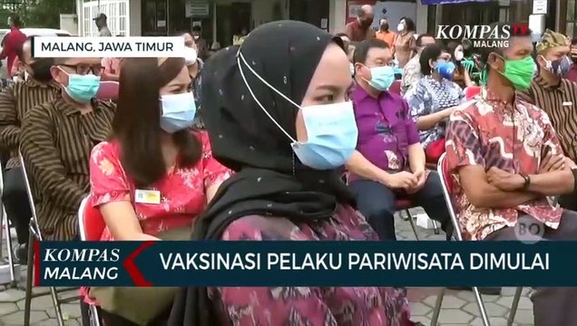 Vaksinasi 4.300 Pelaku Pariwisata di Kota Malang Dimulai