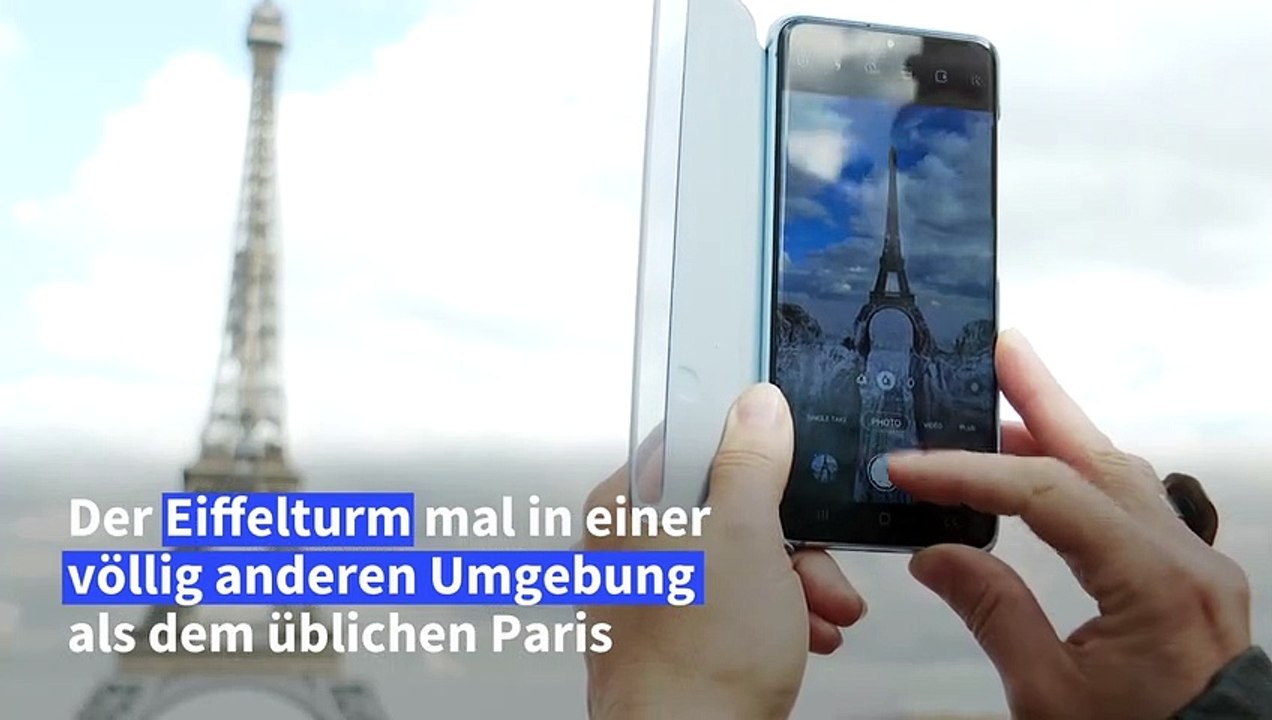 Künstler lässt Canyon unter Eiffelturm klaffen