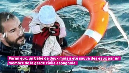 Migrants de Ceuta : l'incroyable cliché d'un bébé sauvé par un plongeur en Méditerranée