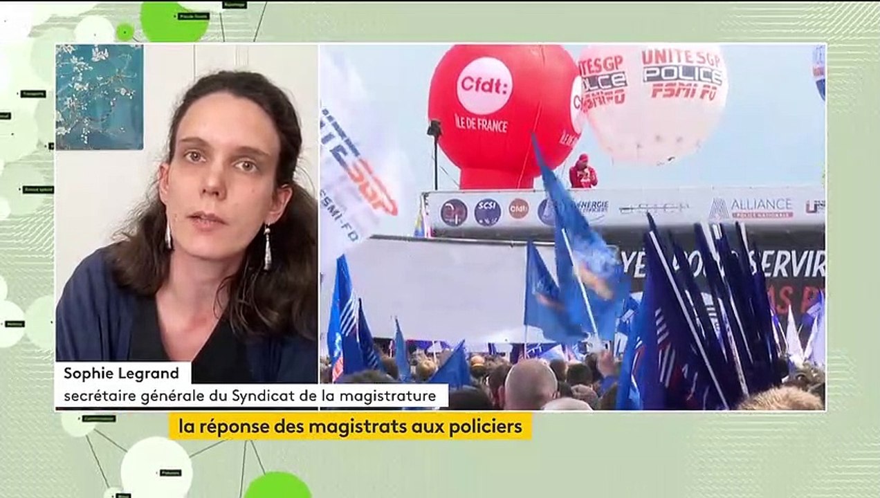 "Il n'y a pas de divorce entre la justice et la police", affirme Sophie Legrand, secrétaire générale du Syndicat de la magistrature