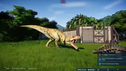 Giganotosaurus VS Ankylosaurian - Jurrasic World Evolution