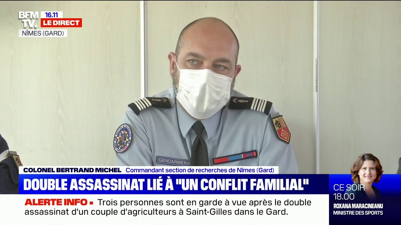 Double meurtre dans le Gard: "L'objet qui a servi à porter les coups principaux est un gourdin", selon le colonel Bertrand Michel