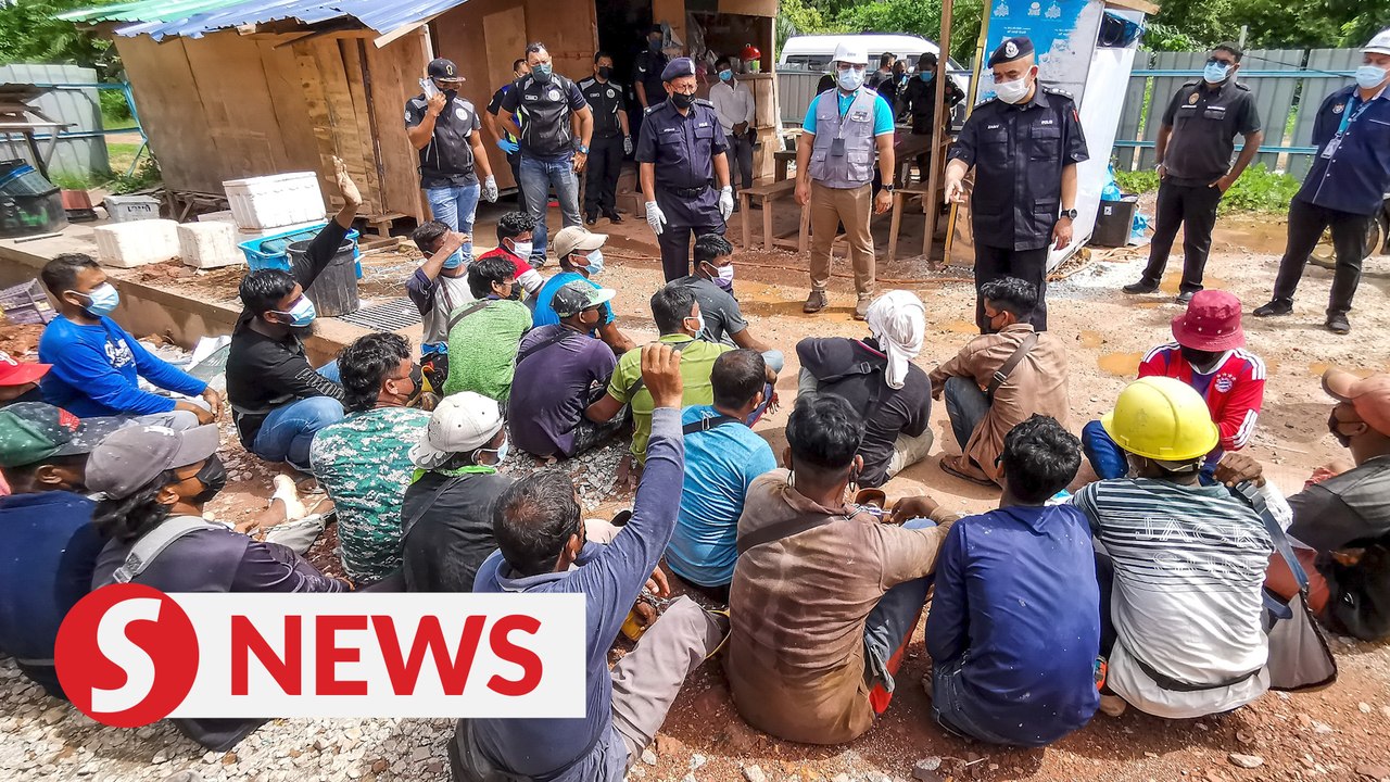 Multiple MCO violations at construction site in Penang, 31 foreign workers arrested, dozens fled