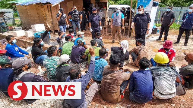 Multiple MCO violations at construction site in Penang, 31 foreign workers arrested, dozens fled