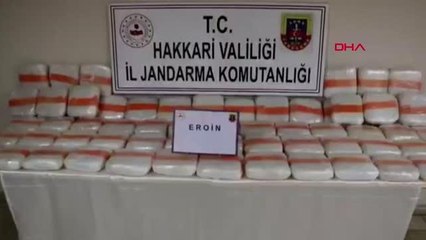HAKKARİ İRAN SINIRINDA, AT SIRTINDAKİ ÇUVALLARDA 84 KİLO 800 GRAM EROİN ELE GEÇTİ