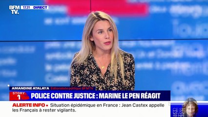 Story 3 : Police contre justice, Marine Le Pen réagit - 20/05