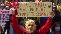 Protesta masiva contra el Gobierno en Colombia