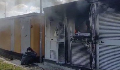 Pianella (PE) - In fiamme cabina di trasformazione per impianto fotovoltaico (20.05.21)