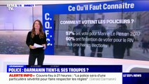60% des policiers disent avoir l'intention de voter pour le RN aux prochaines élections, d'après le Cevipof