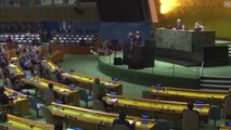 Katar Dışişleri Bakanı Al Sani, BM Genel Kurulu Filistin özel oturumunda konuştu