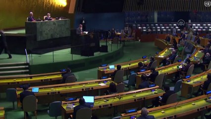 NEW YORK - Cezayir Dışişleri Bakanı Bukadum, BM Genel Kurulu Filistin özel oturumunda konuştu