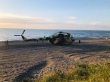 Karadeniz semalarında panik anları! Azerbaycan'a ait helikopter Giresun'a acil iniş yaptı