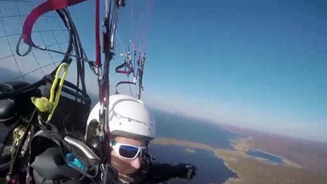 Watch the Human Swan Sacha Dench fly for Climate Change