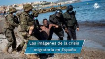 Ceuta: las impactantes imágenes de la llegada masiva de inmigrantes al enclave español