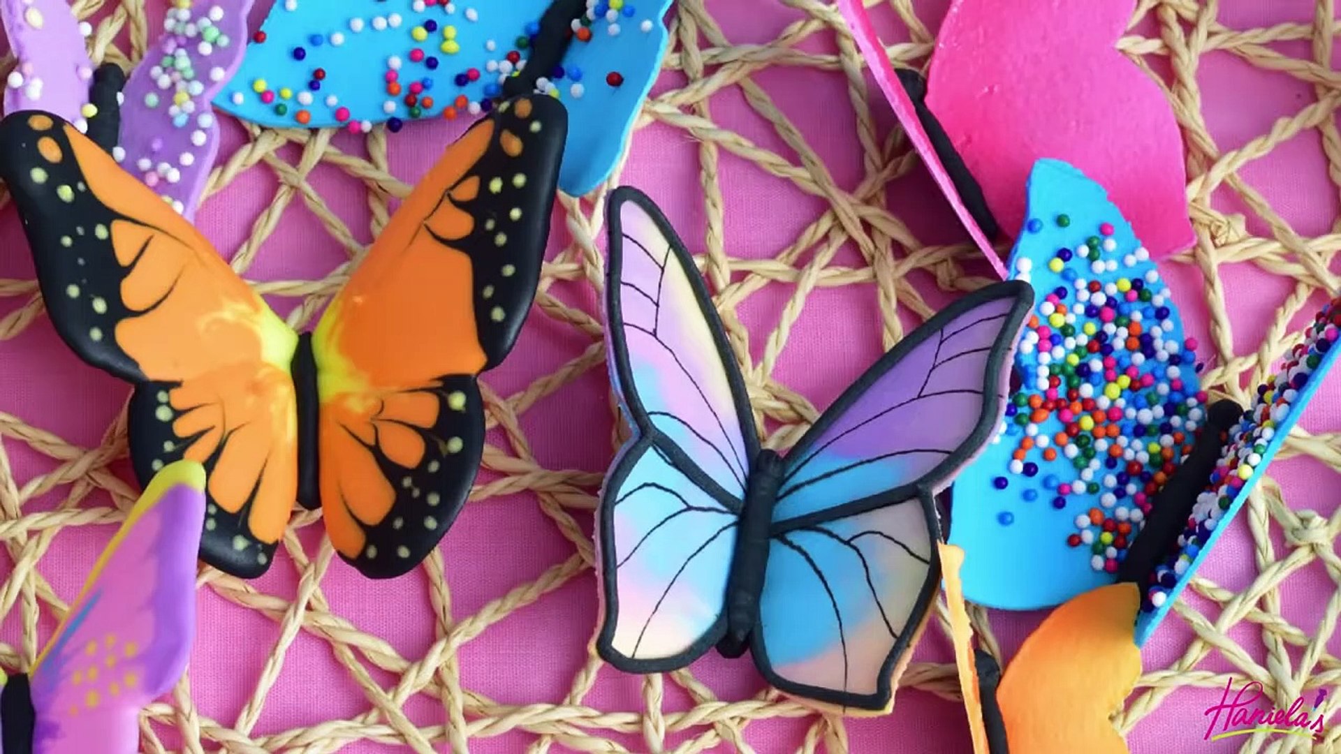 ⁣Diy Royal Icing Butterflies