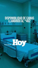 Disponibilidad de camas llamando al 462