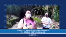 Público e animais matam as saudades no Bosque Rodrigues Alves